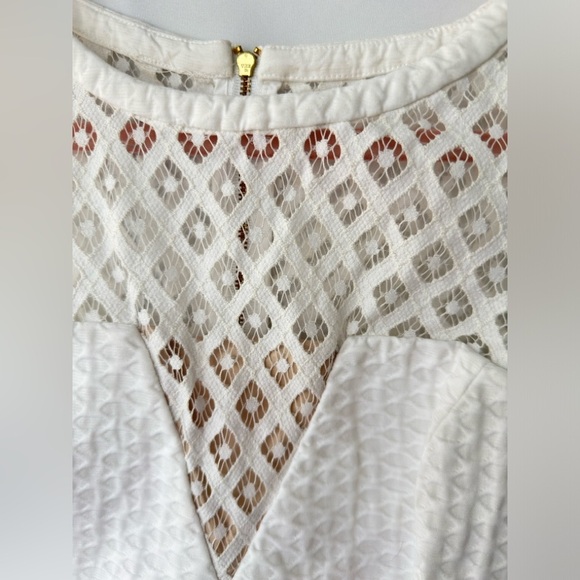 Lilly Pulitzer White Vandalia Resort Shift Dress Size 8 - Picture 15 of 15